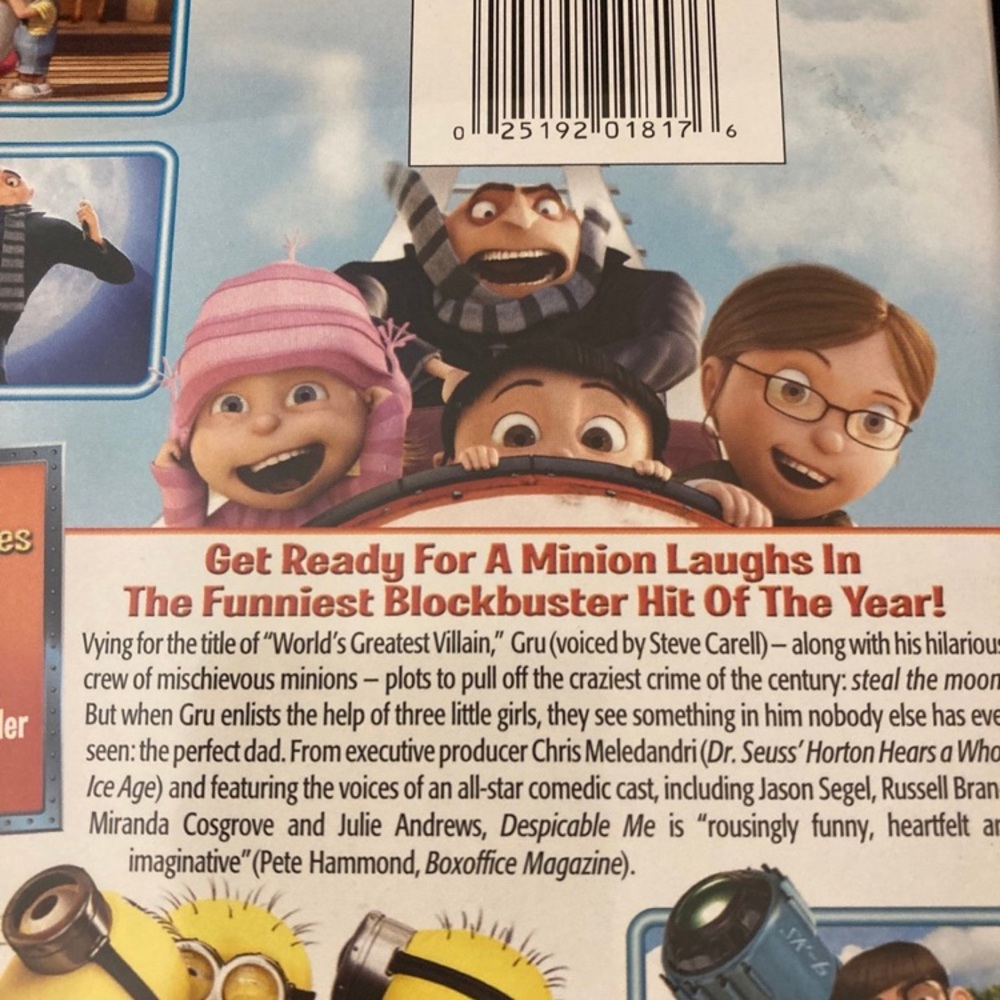 Despicable Me. DVD - Picture 3 of 3